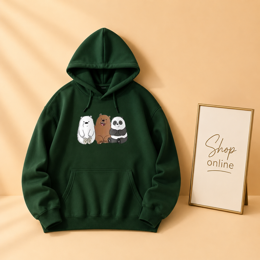 THREE BEAR FRIENDS HOODIE