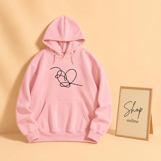 STRING HEART HOODIE