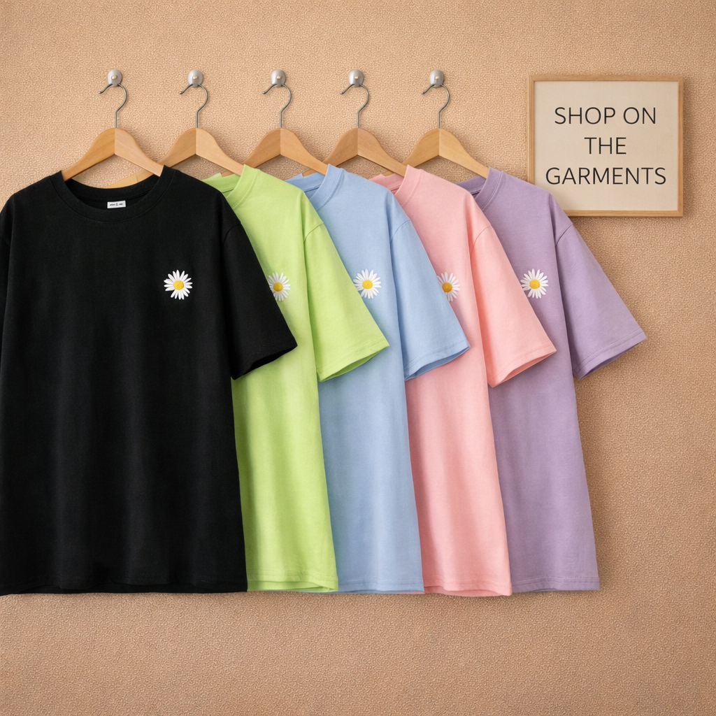 T-SHIRT ( CUT SUNFLOWER POCKET)