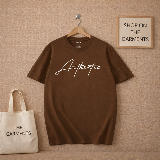 AUTHENTIC DARK BROWN TSHIRT