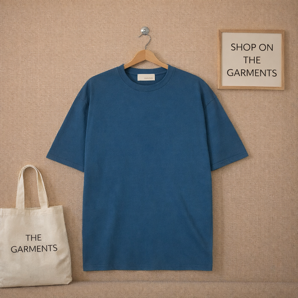 PLAIN PETROLEUM BLUE TSHIRT