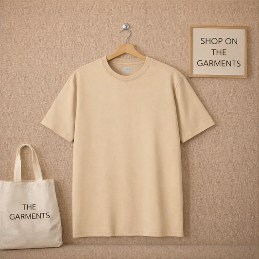 PLAIN CREAM TSHIRT