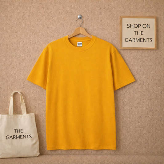 PLAIN MUSTARD TSHIRT