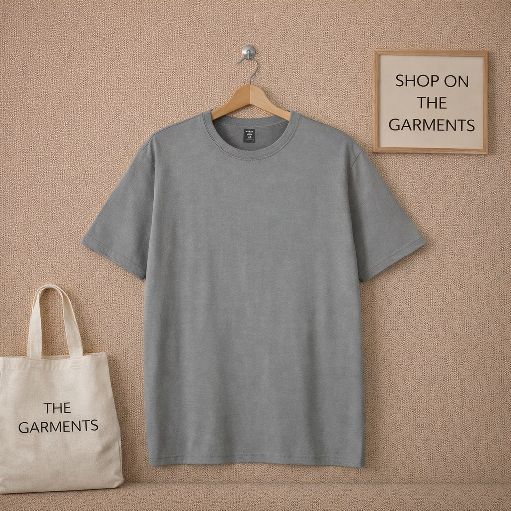 PLAIN STEEL GREY TSHIRT