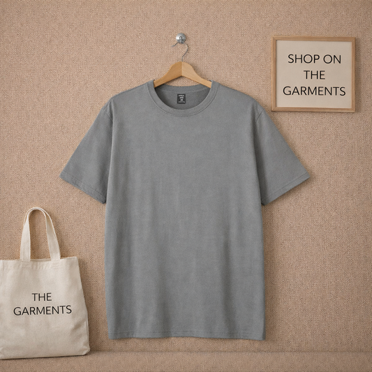 PLAIN STEEL GREY TSHIRT