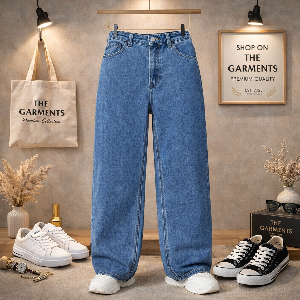 DARK BLUE WIDE LEG