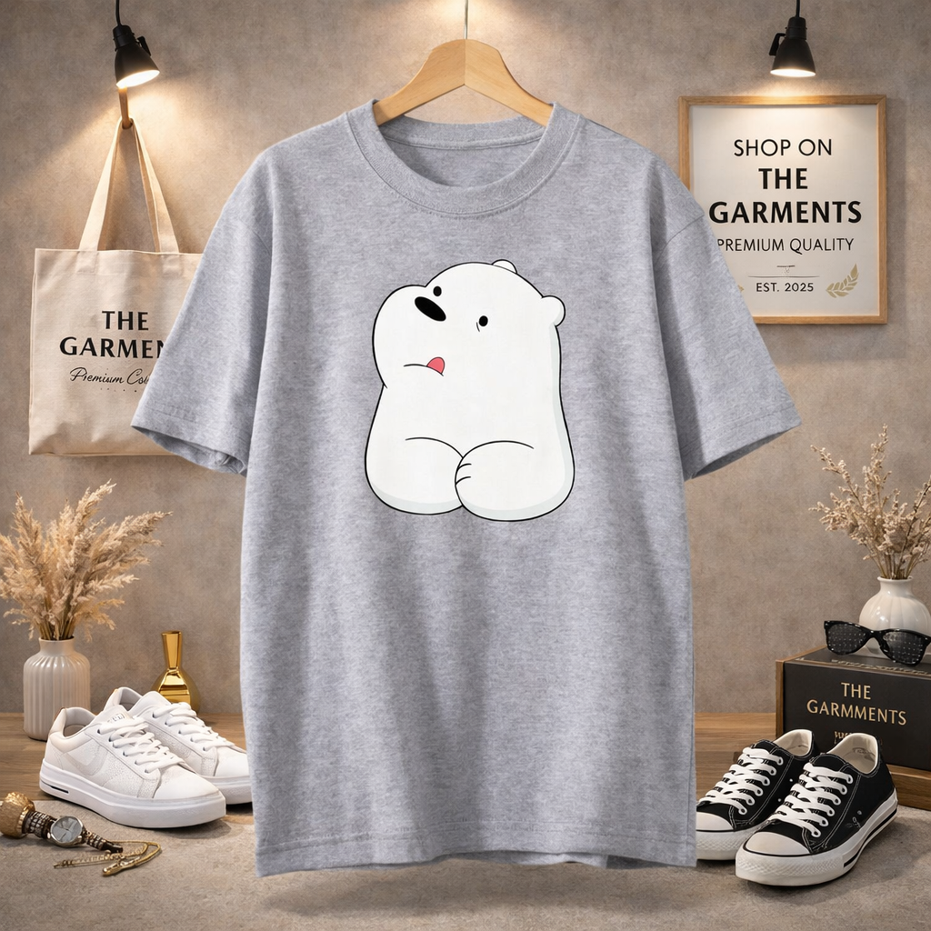 GREY TSHIRT ( BIG ICE BEAR)