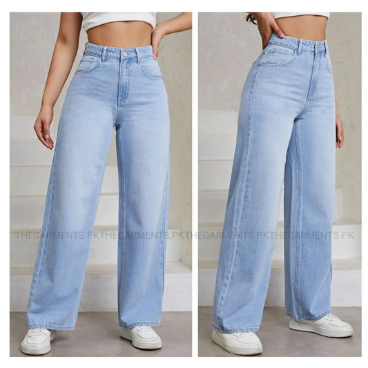 Ice blue Wide Leg