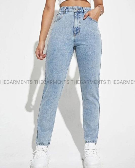 Ice blue straight fitjeans