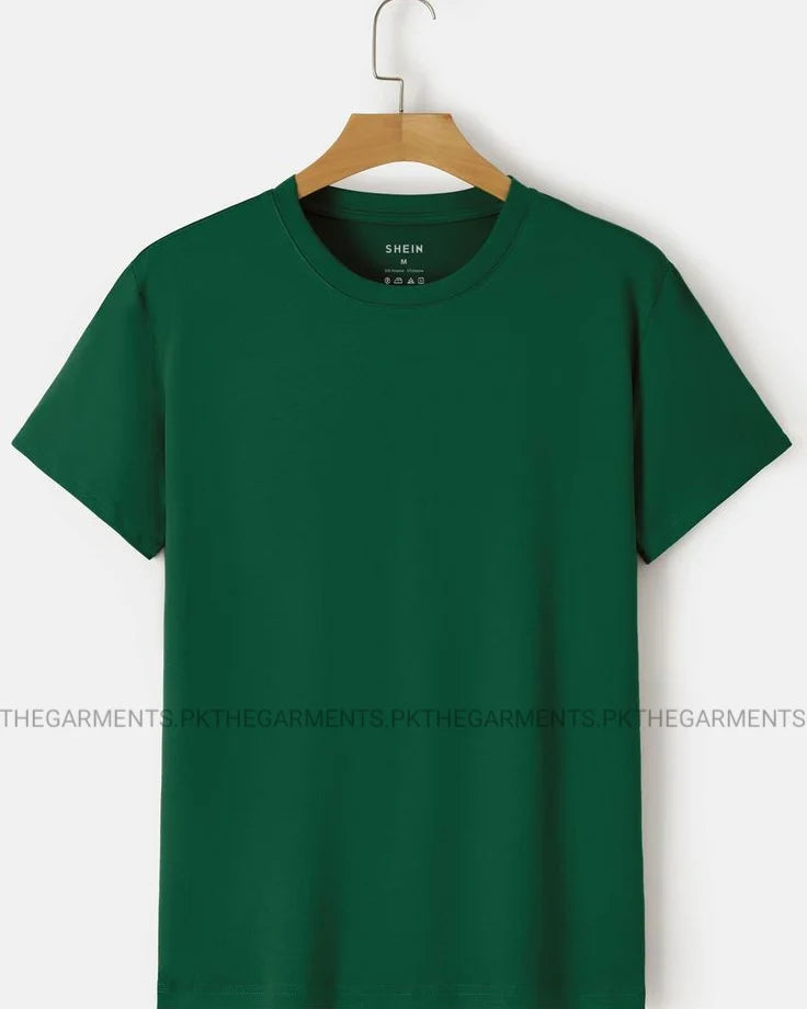 PLAIN BOTTLE GREEN TSHIRT