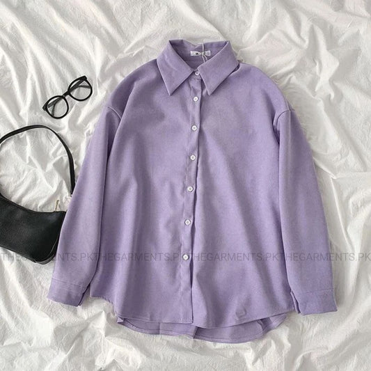 LILAC BUTTON DOWN SHIRT