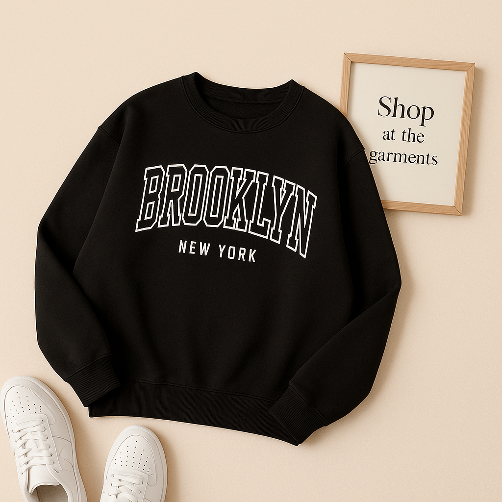 BROOKLYN BLACK SWEATSHIRT