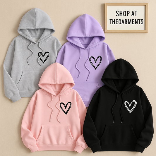 SHREDED HEART POCKET HOODIE