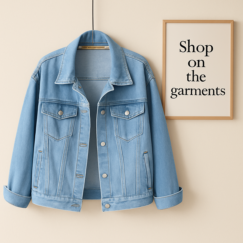 Sky blue denim jacket