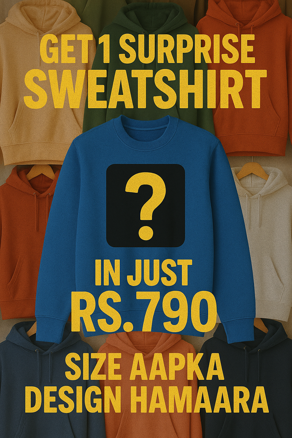 1 SURPRISE SWEATSHIRT