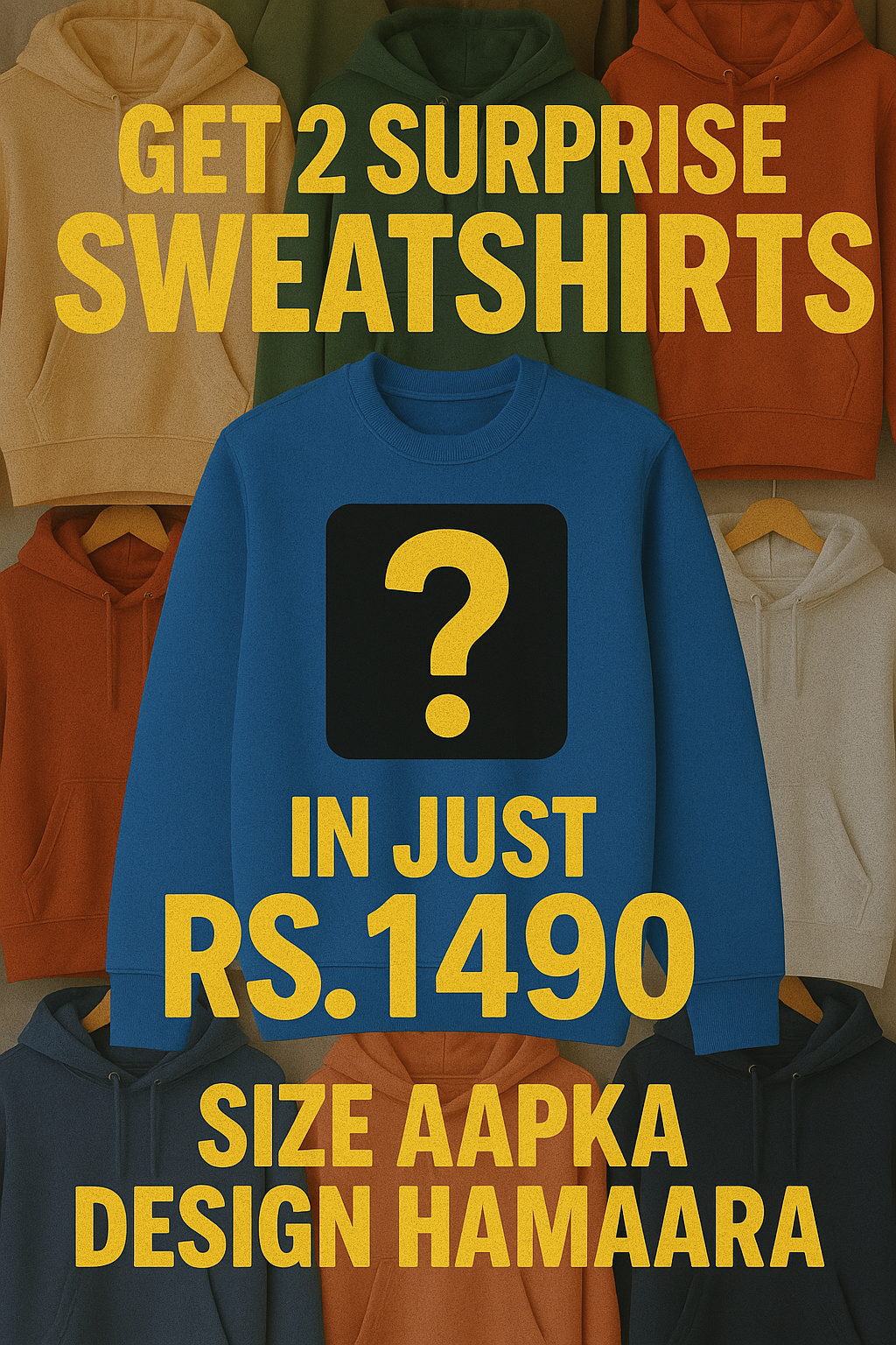 2 SURPRISE SWEATSHIRT