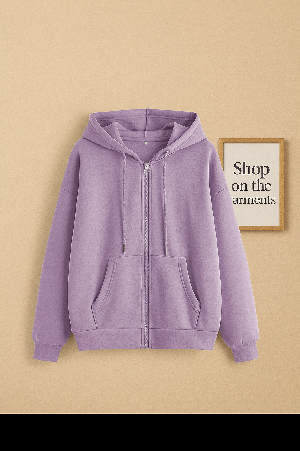 LILAC ZIPPER HOODIE