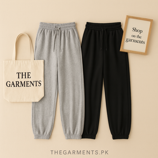PACK OF  2 TROUSER( BLACK AND GREY)