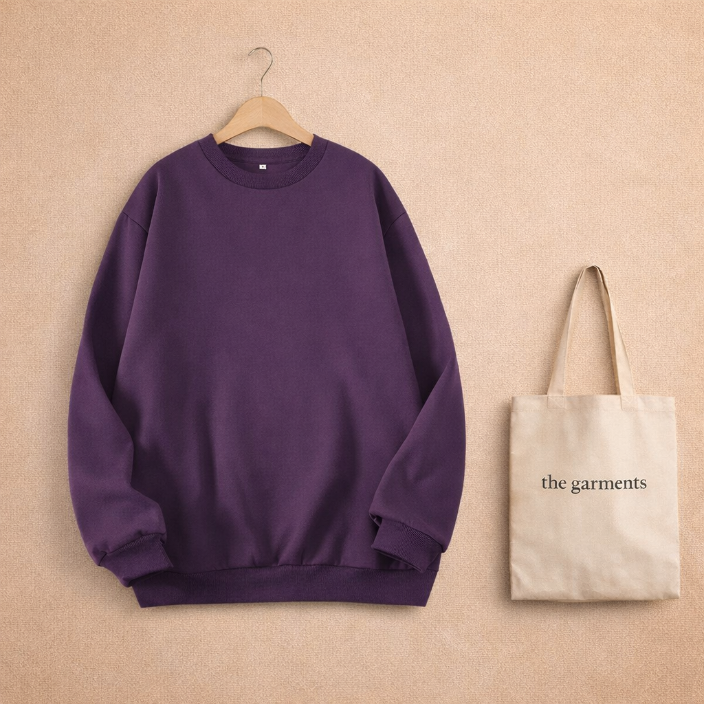 PLAIN PURPLE SWEATSHIRT