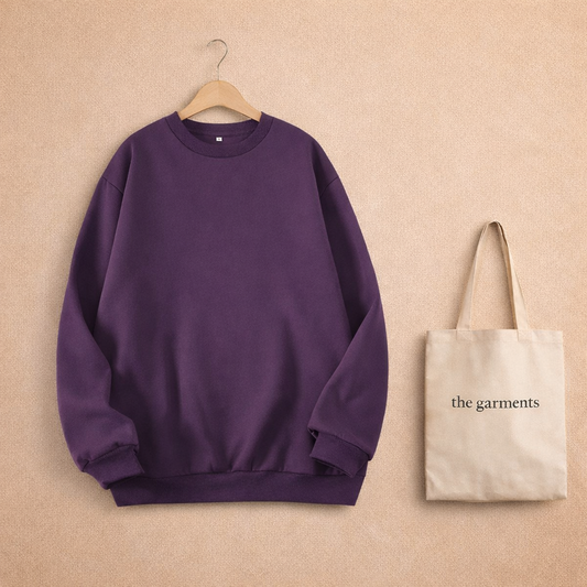 PLAIN PURPLE SWEATSHIRT