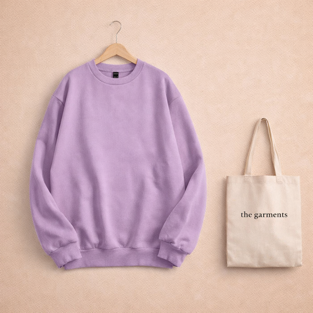 PLAIN LILAC SWEATSHIRT