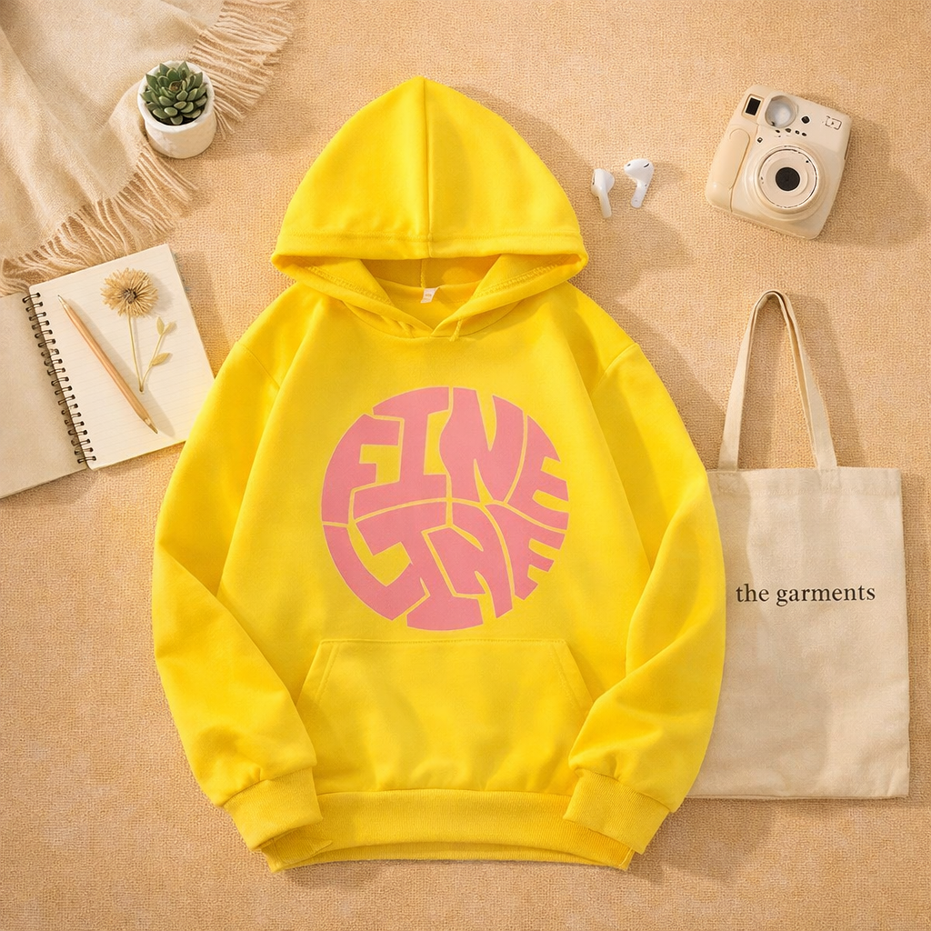 FINE LINE YELLLOW HOODIE