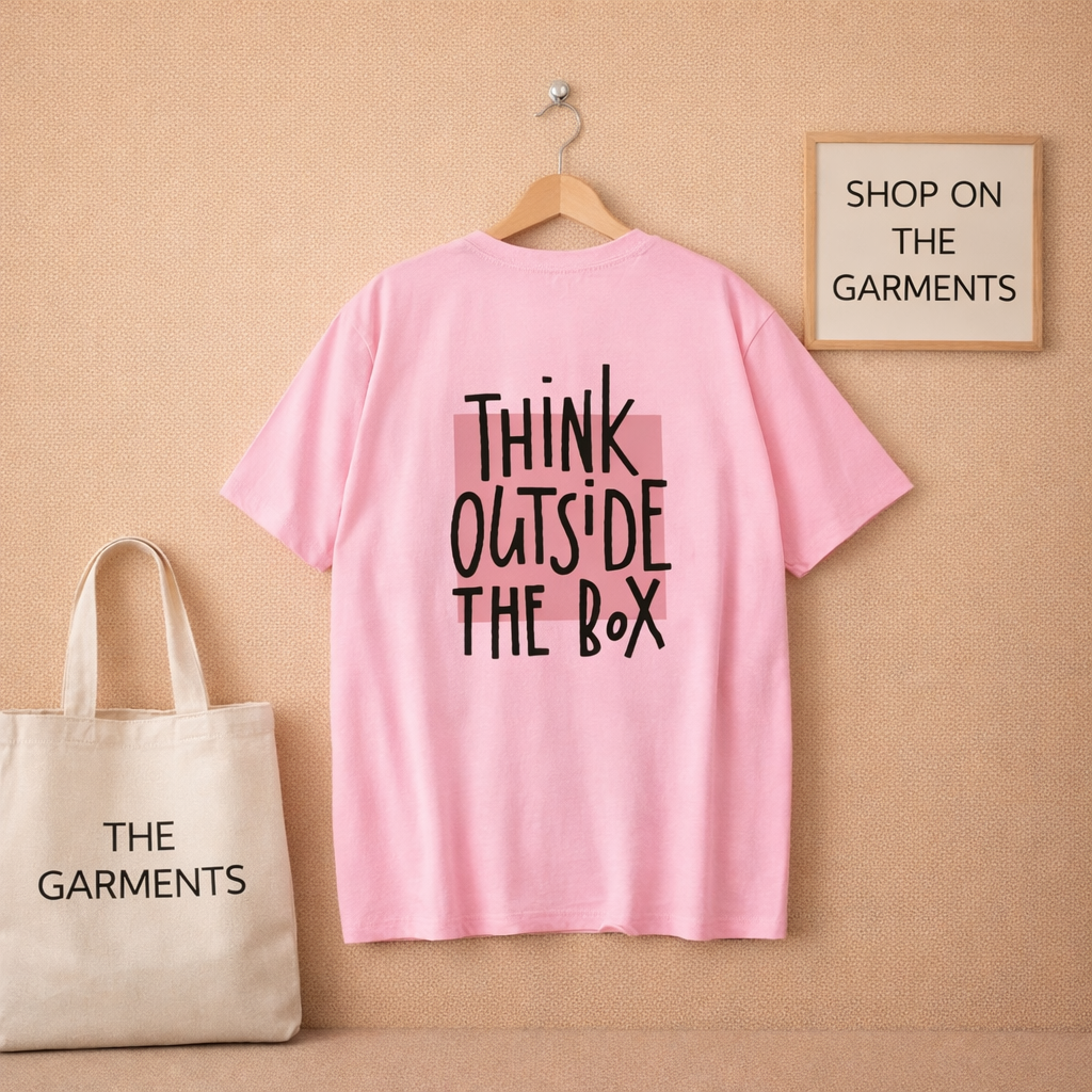 PINK T-SHIRT ( THINK OUTSIDE THE BOX)