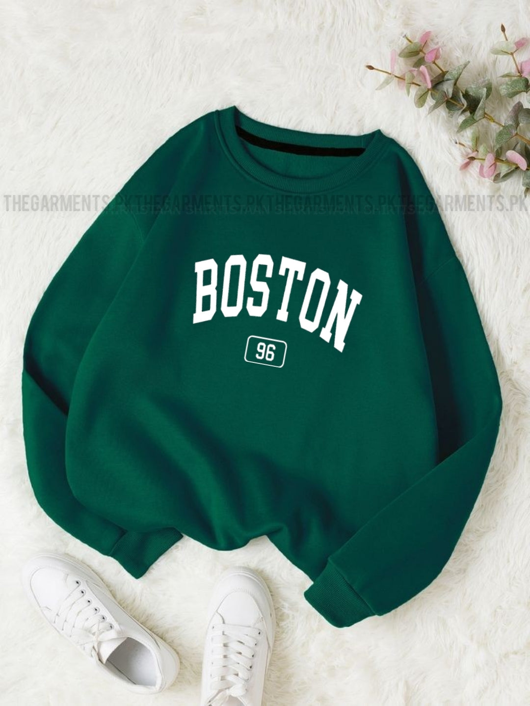 BOSTON BOTTLE GREEN SWEATSHIRT