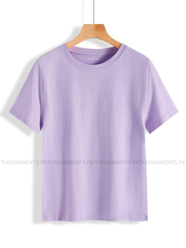 PLAIN LILAC TSHIRT