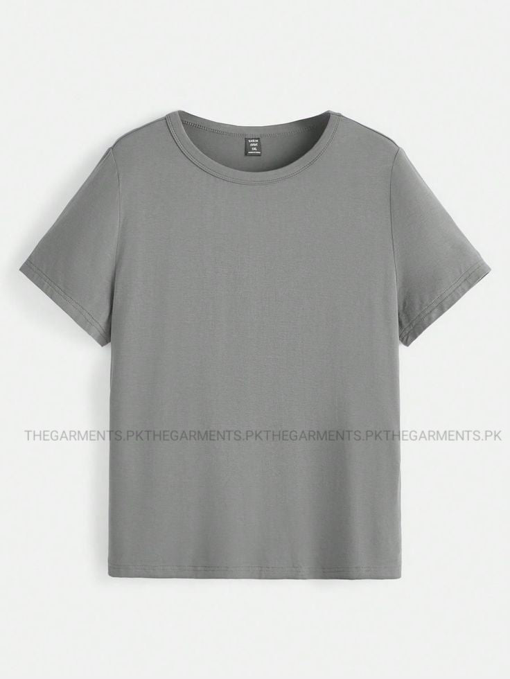 PLAIN STEEL GREY TSHIRT