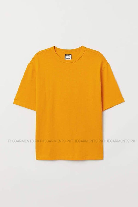 PLAIN MUSTARD TSHIRT