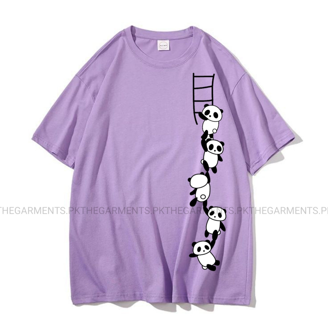 PANDA LADDER LILAC T-SHIRT