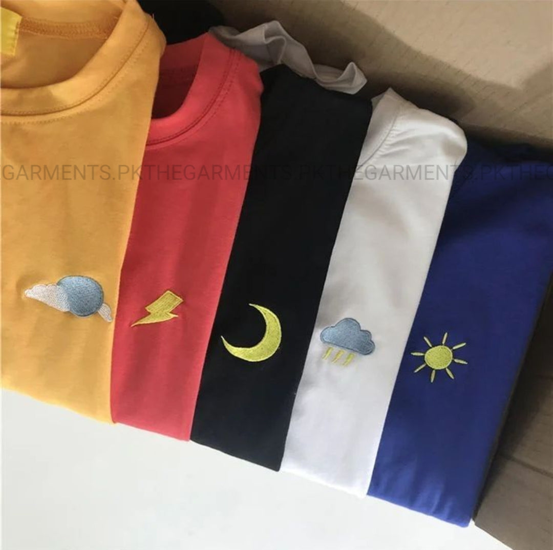 PACK OF 5 TSHIRTS ( yellow, red,black,white, royal blue)