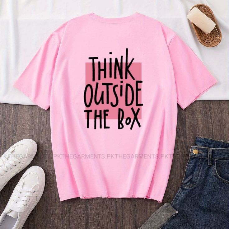 PINK T-SHIRT ( THINK OUTSIDE THE BOX)