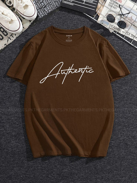 AUTHENTIC DARK BROWN TSHIRT