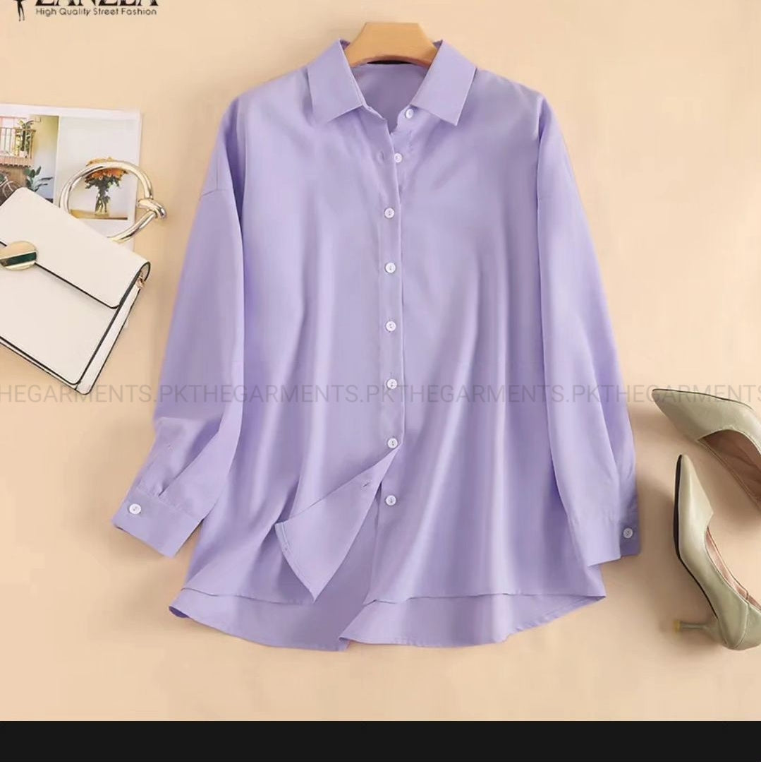 LILAC BUTTON DOWN SHIRT