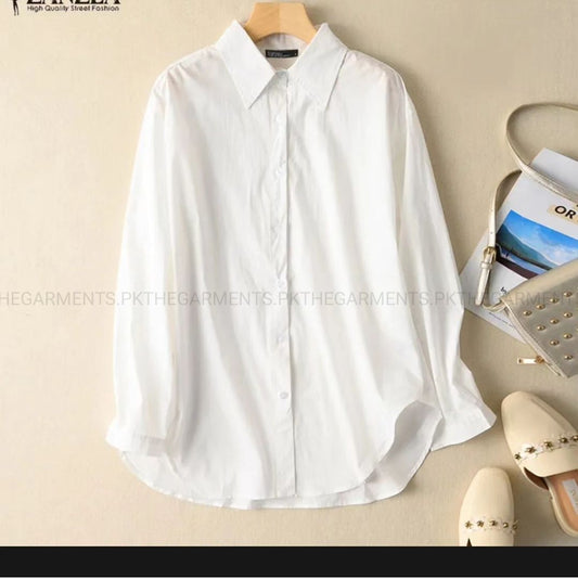 WHITE BUTTON DOWN SHIRT