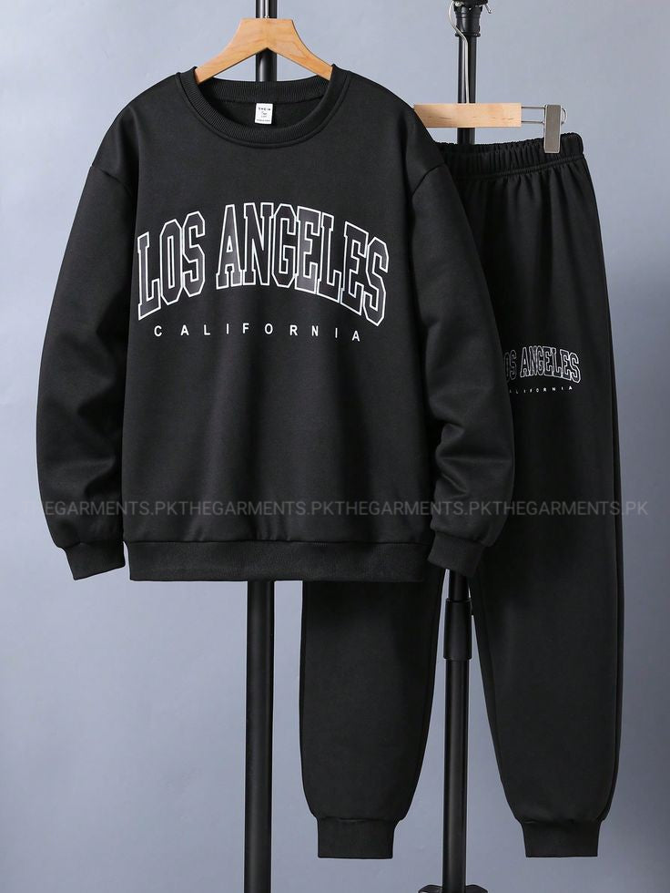 LOS ANGELES BLACK SWEATSHIRT WITH TROUSER (POCKET LOS ANGELES)