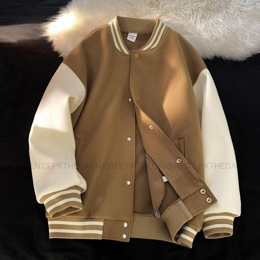 BROWN VARSITY JACKET