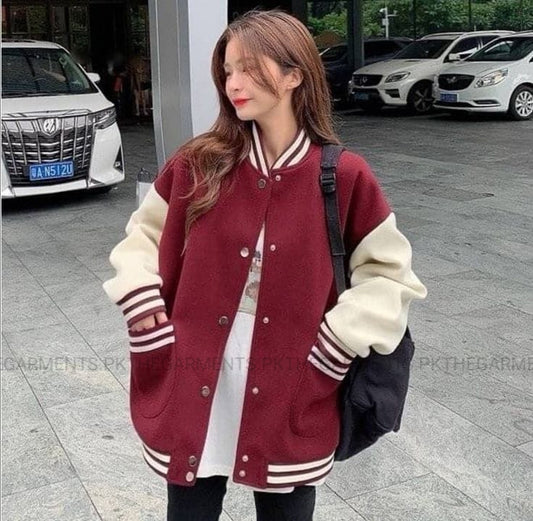 MAROON VARSITY JACKET