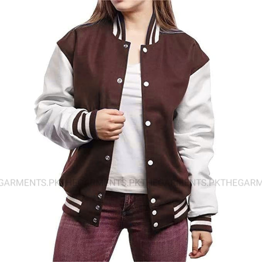 BROWN VARSITY JACKET