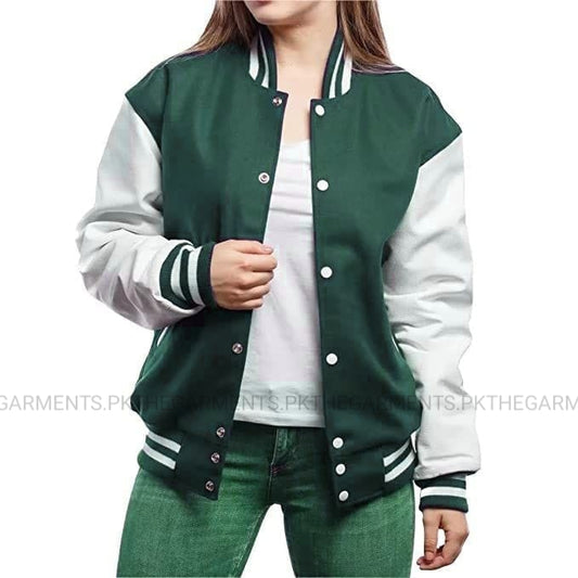 GREEN VARSITY JACKET