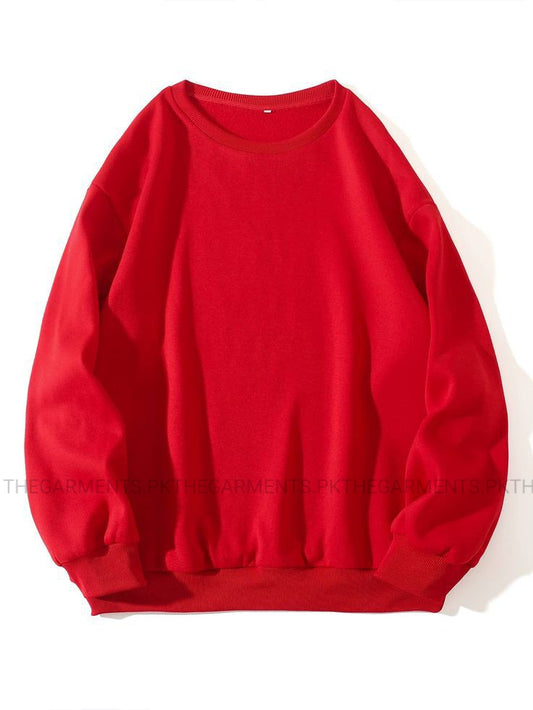 PLAIN RED SWEATSHIRT