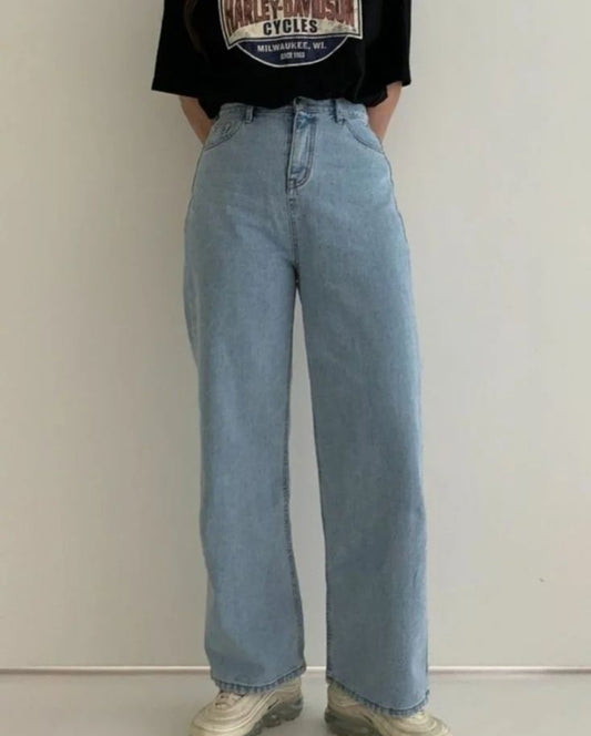 Ice blue Wide Leg