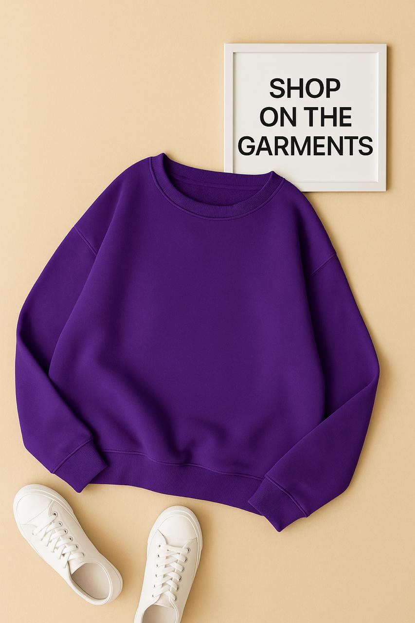 PLAIN PURPLE SWEATSHIRT