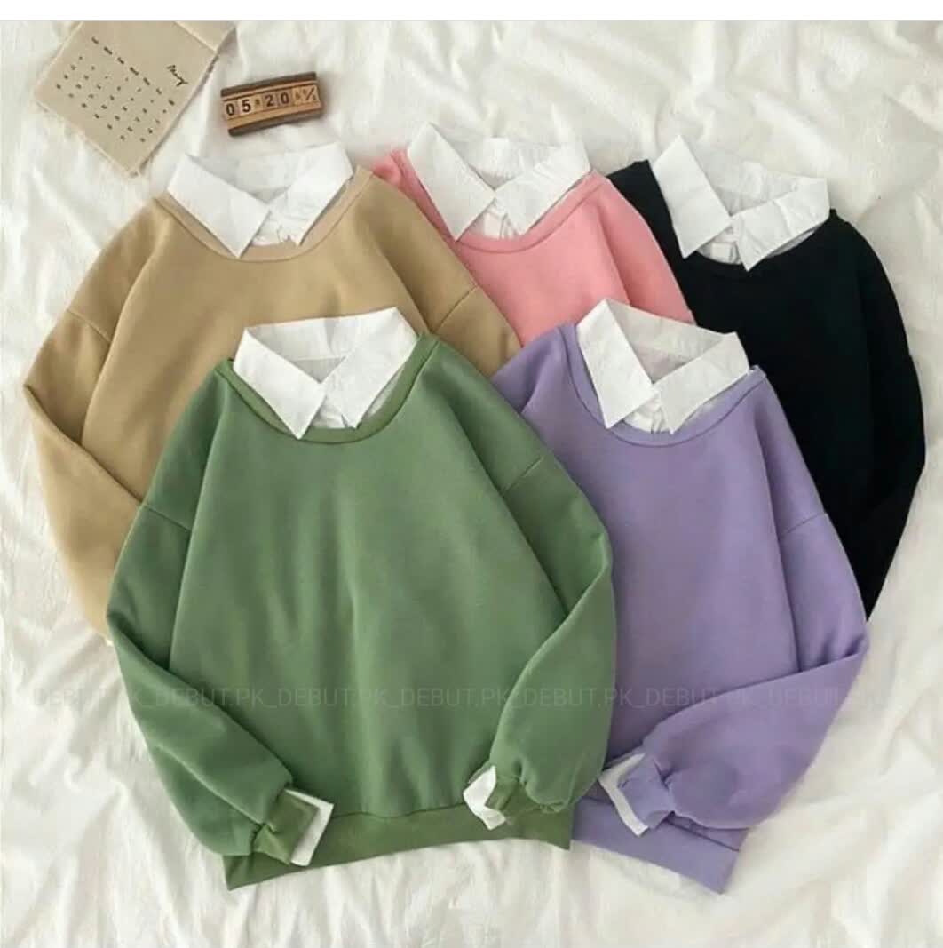COLLAR SWEATSHIRT
