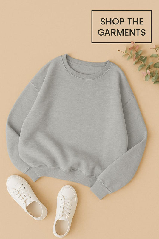 PLAIN GREY SWEATSHIRT