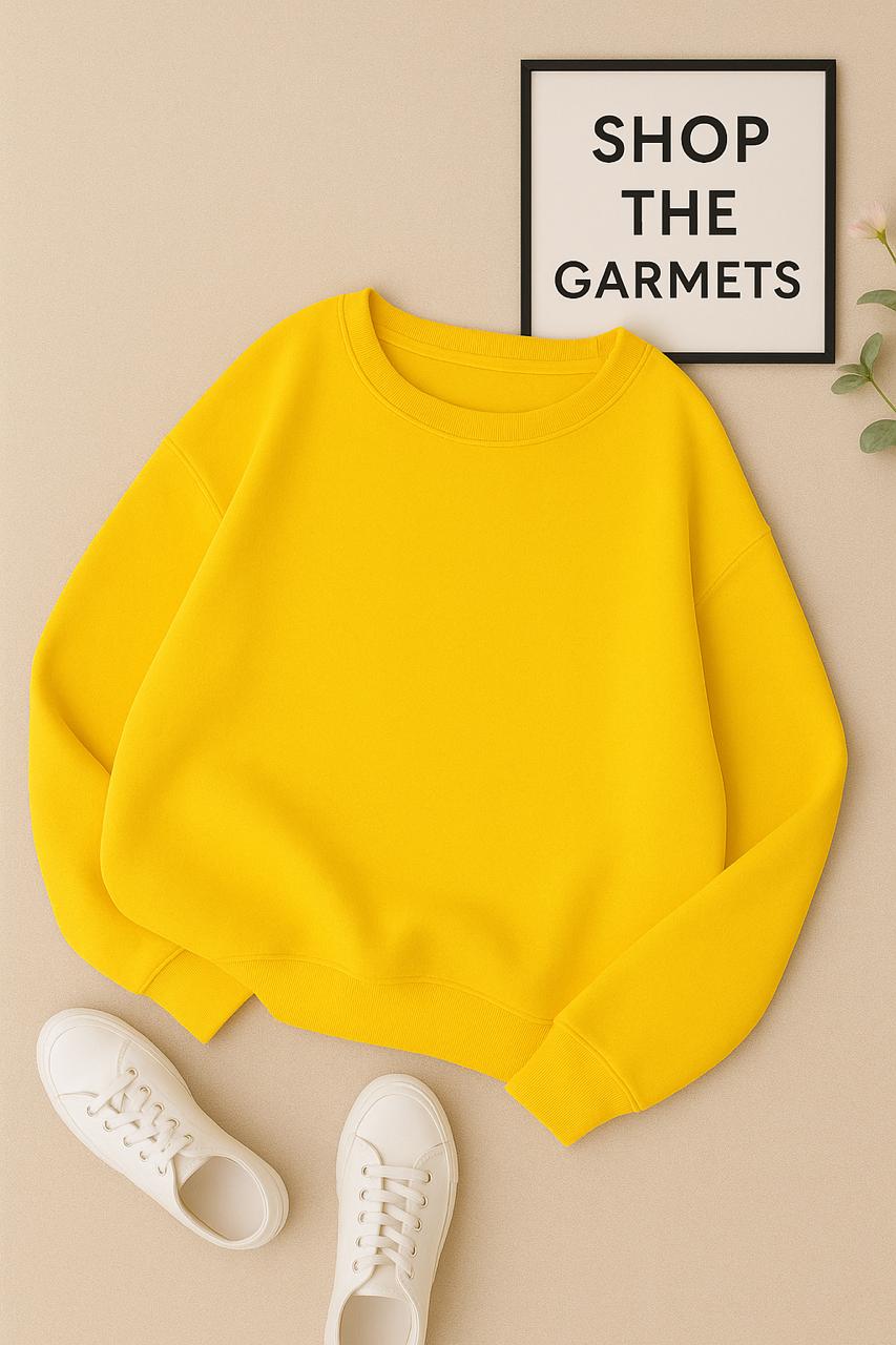 PLAIN YELLOW SWEATSHIRT
