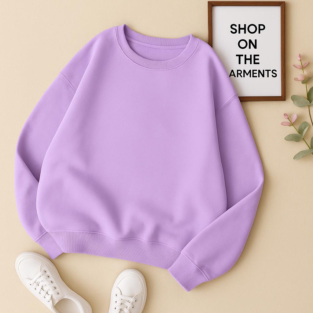 PLAIN LILAC SWEATSHIRT