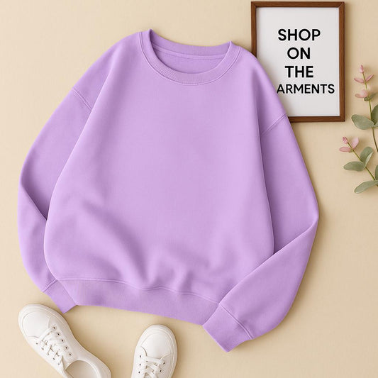 PLAIN LILAC SWEATSHIRT